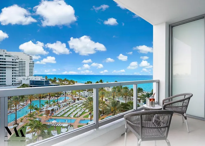 Fontainebleau Resort Balcony W Pool & Ocean View